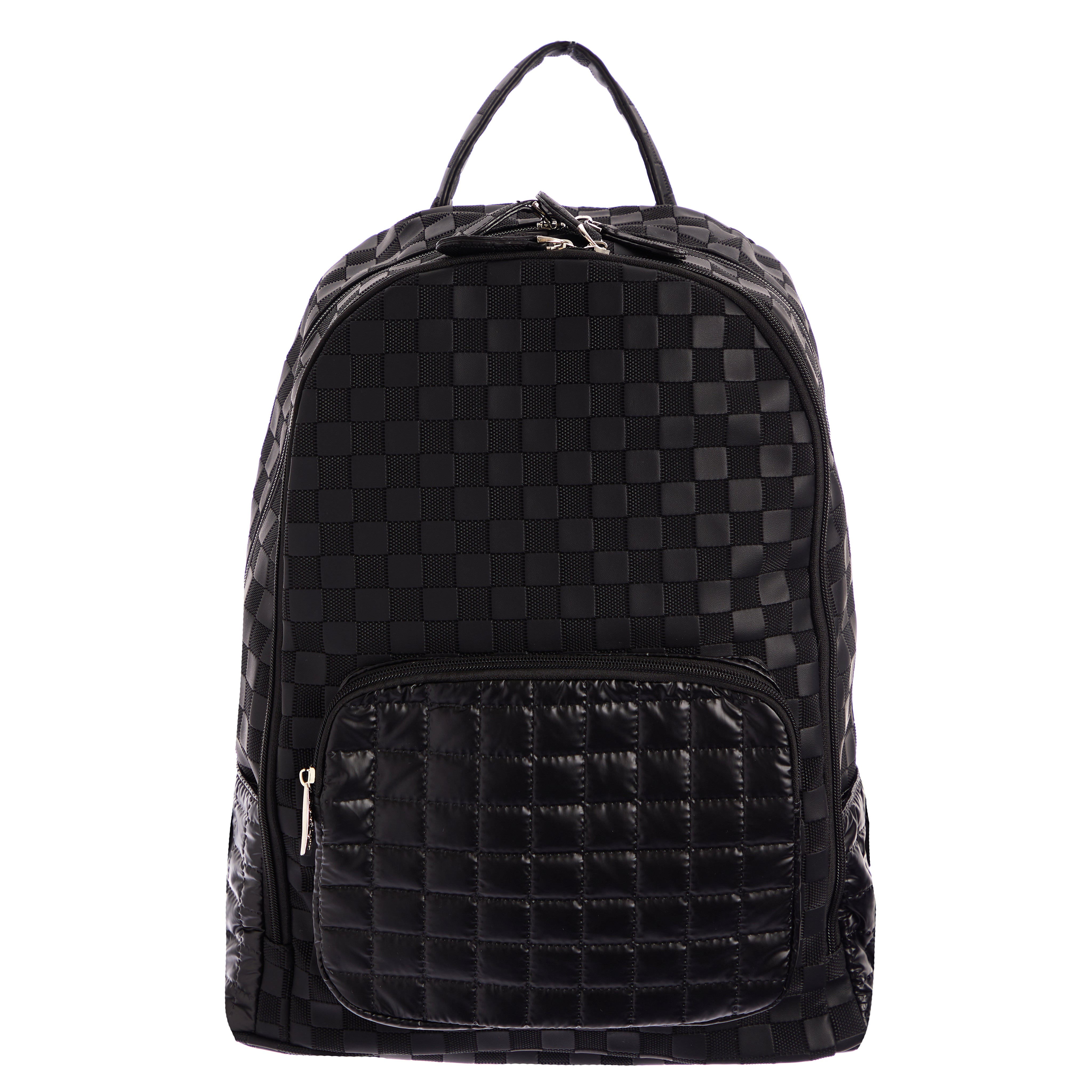 Puffer Pocket Faux Leather Backpack - Denny's