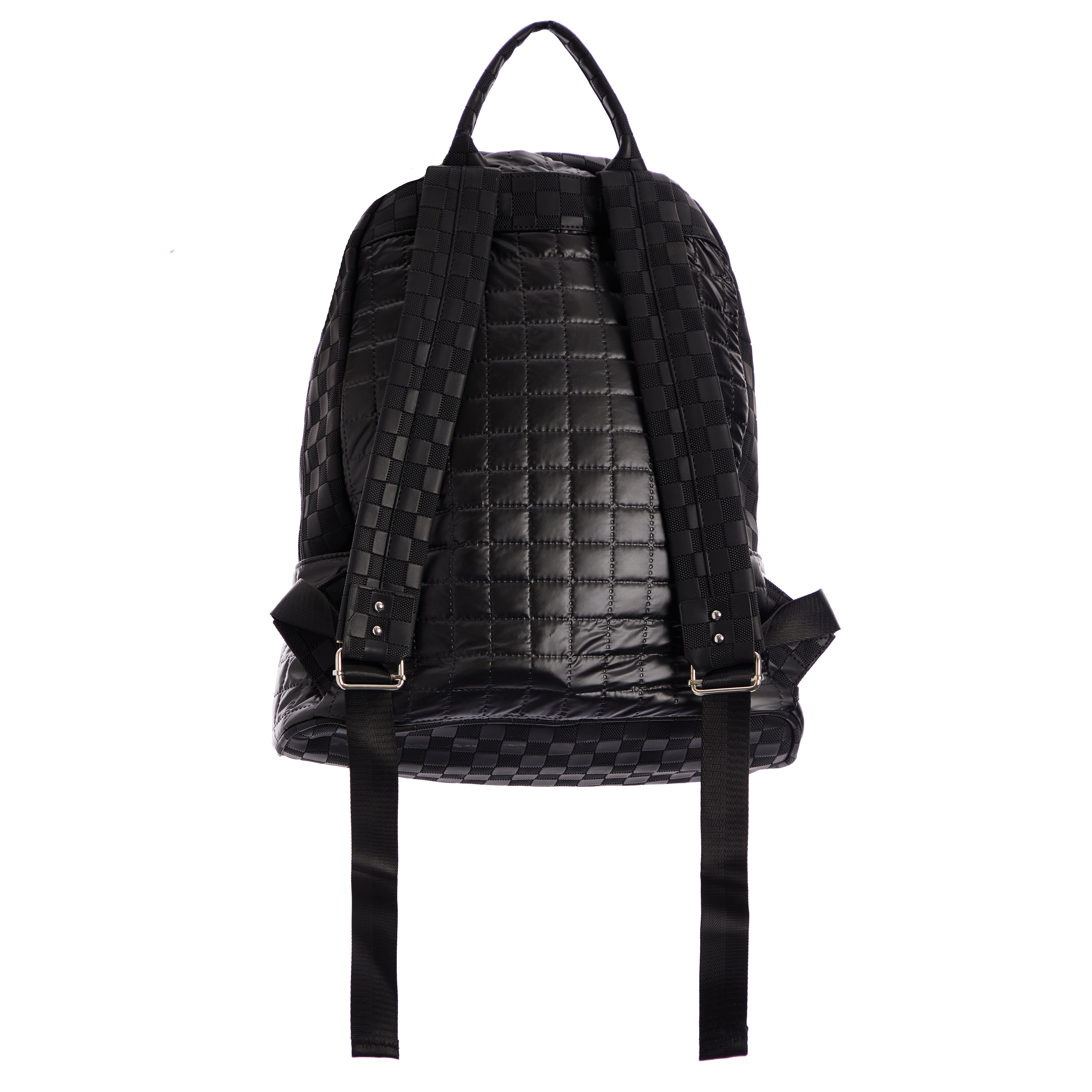 Puffer Pocket Faux Leather Backpack - Denny's