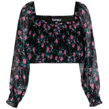 Chloe Floral Smocked Top - Denny's