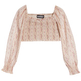 Chloe Cottage Stripe Smock Top - Denny's