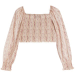 Chloe Cottage Stripe Smock Top - Denny's