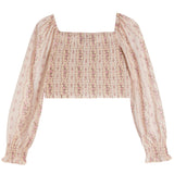 Chloe Cottage Stripe Smock Top - Denny's