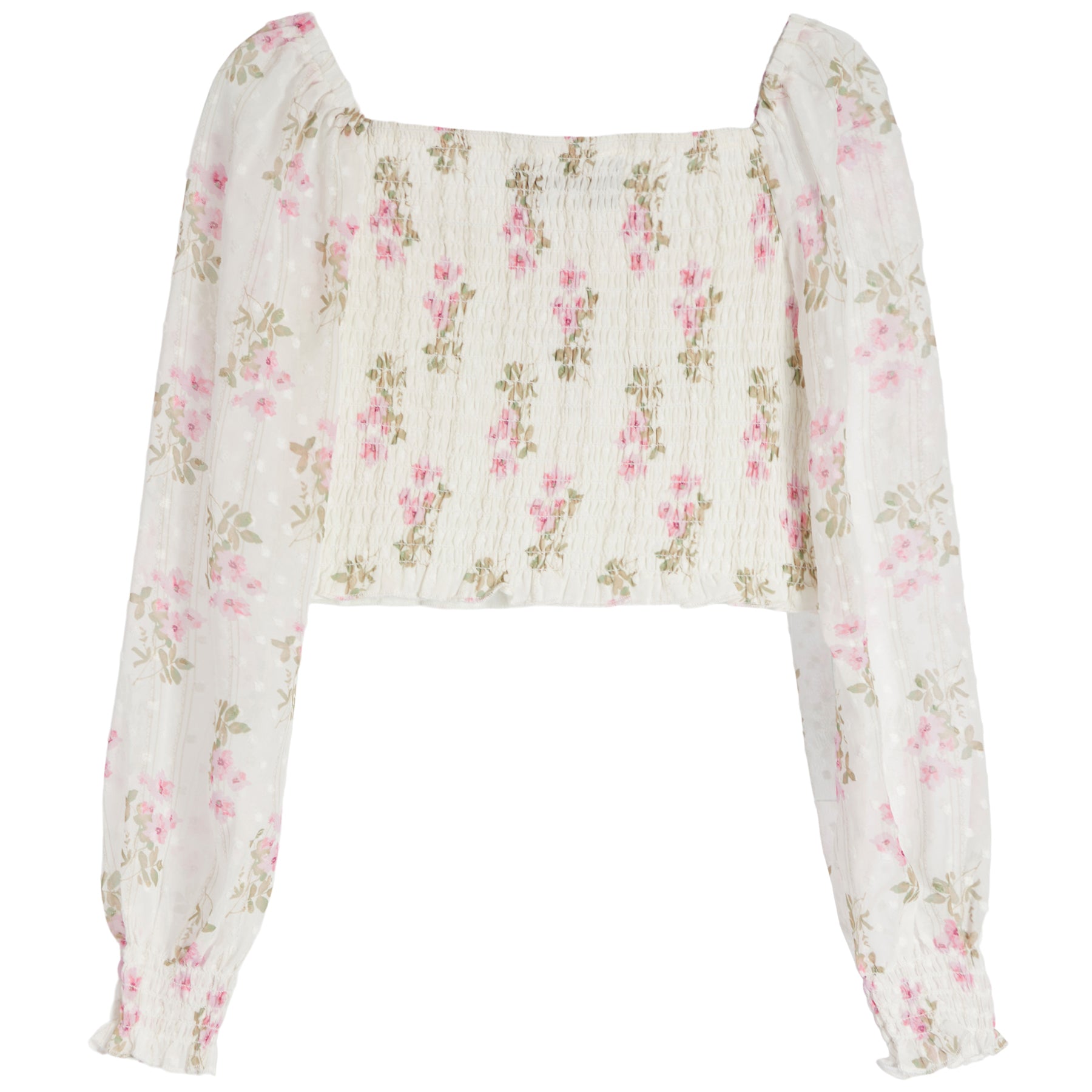 Chloe Country Floral Smocked Top - Denny's