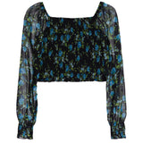 Chloe Winter Floral Smock Top - Denny's