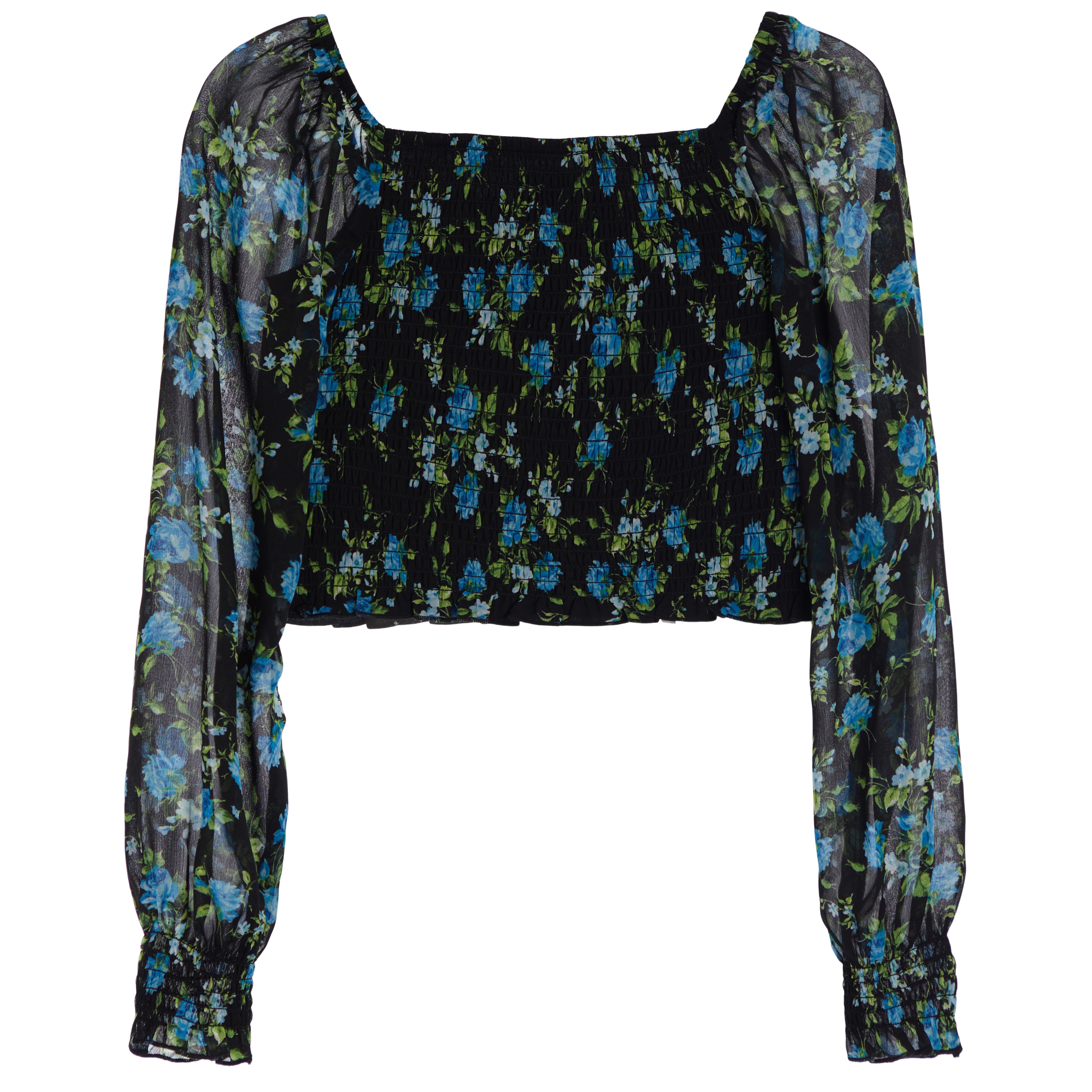 Chloe Winter Floral Smock Top - Denny's