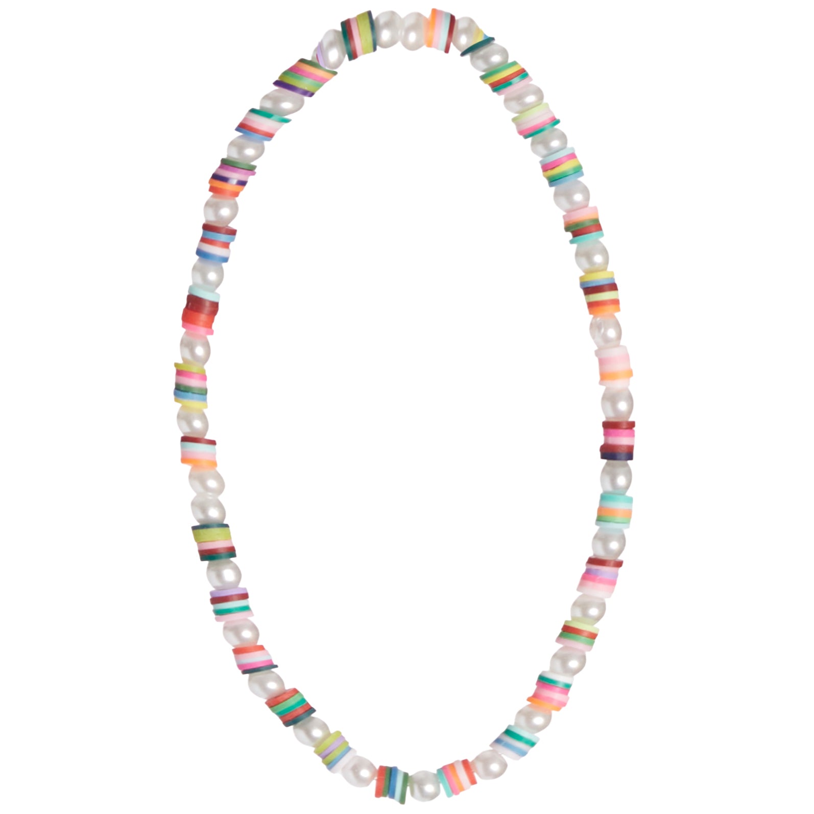 Pearl and Heishi Choker Necklace - Denny's