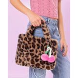 Leopard Cherry Patch Mini Tote Bag - Denny's