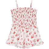 Floral Cheesecloth Romper