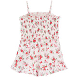Floral Cheesecloth Romper
