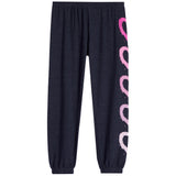 Ombre Spray Paint Pink Hearts Jogger - Denny's