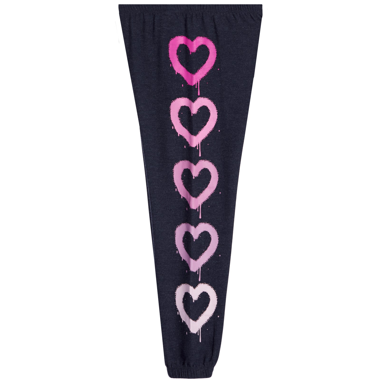 Ombre Spray Paint Pink Hearts Jogger - Denny's