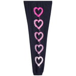 Ombre Spray Paint Pink Hearts Jogger - Denny's