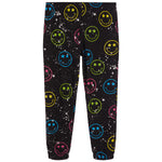 Allover Neon Smiley Face Jogger - Denny's
