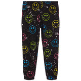 Allover Neon Smiley Face Jogger - Denny's