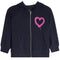 Spray Paint Pink Heart Zip Jacket - Denny's