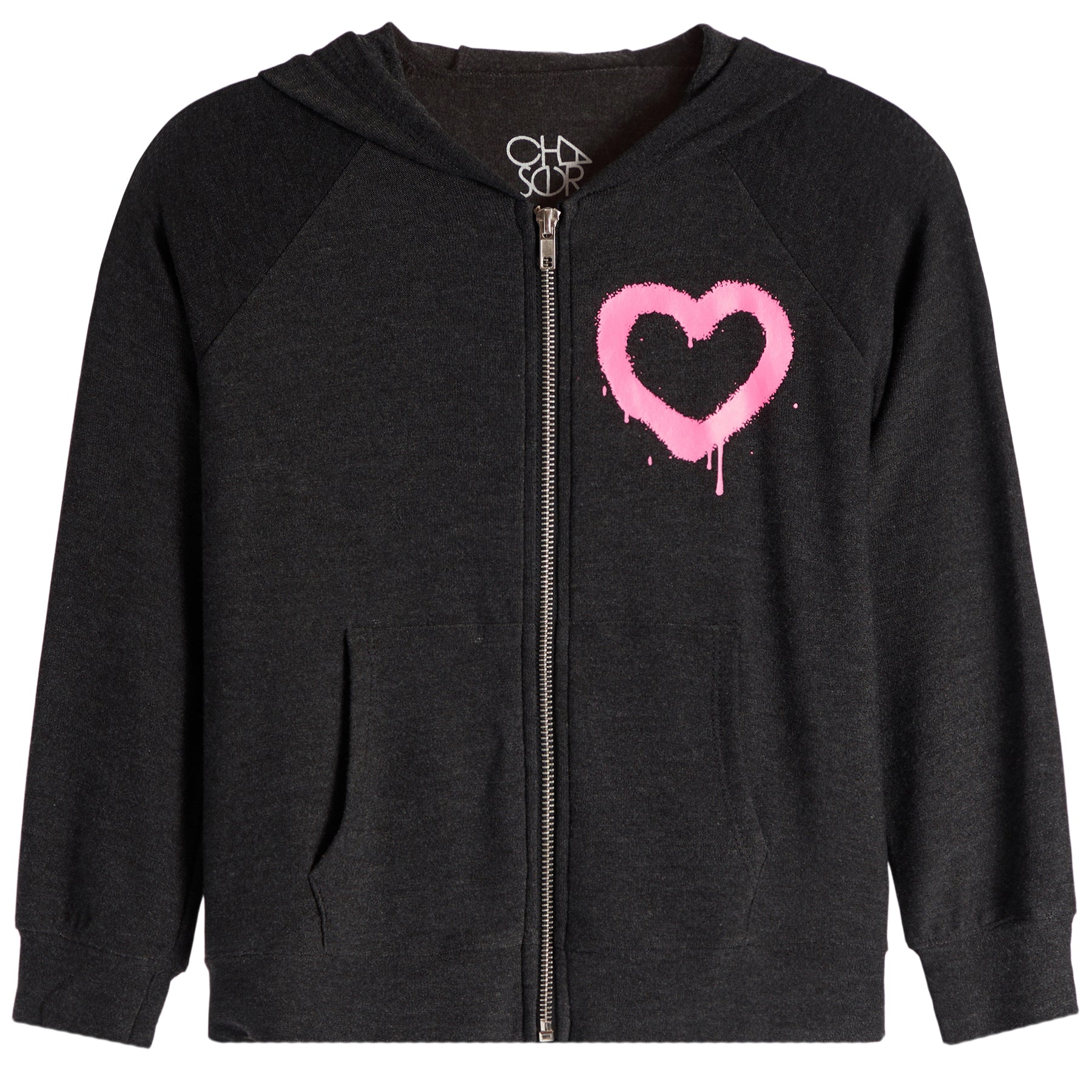 Chaser Cozy Knit outlet Hearts Sweatshirt