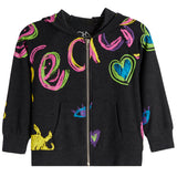Allover Doodle Zip Jacket - Denny's