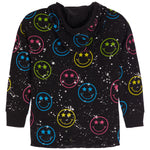 Allover Neon Smiley Face Hoody - Denny's