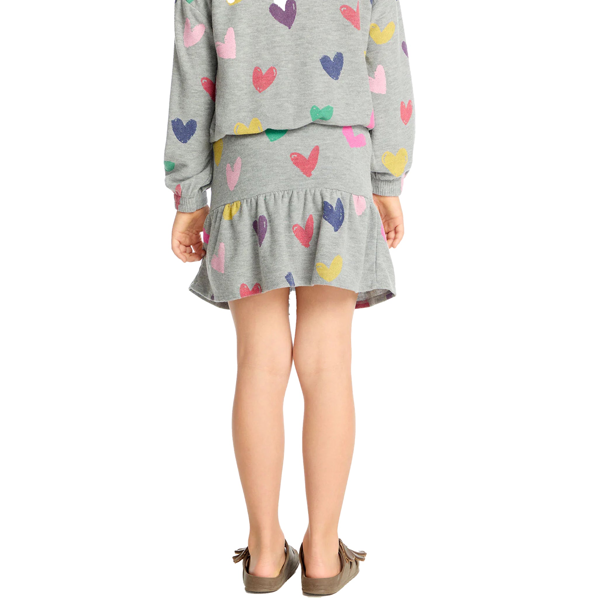 Allover Rainbow Hearts Skirt - Denny's