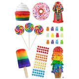 Rainbow Candy 6x9 Cling IT - Denny's