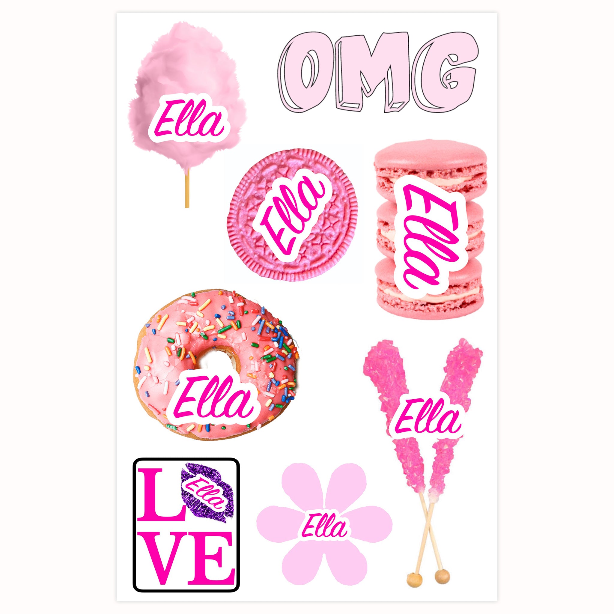 Pretty in Pink Cling Its Personalized 6x9 - Denny's