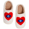 Evil Eye Heart Slippers - Denny's