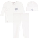 3pc Star Applique Take Home Set/Hat
