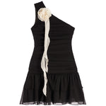 Clara Rosette Dress - Denny's