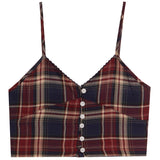 Clarke Plaid Top