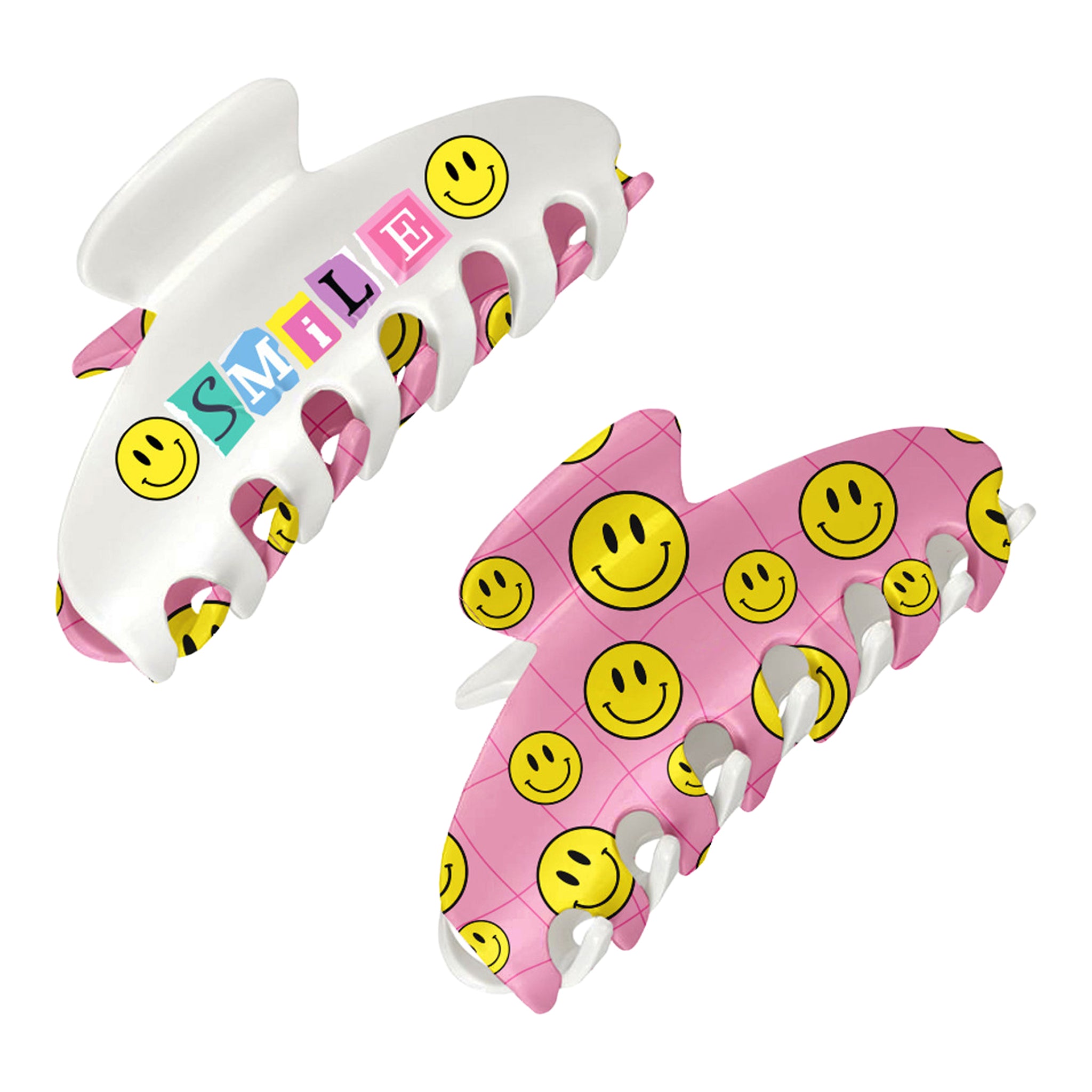 Smile Two Sided Claw Clip - Denny's