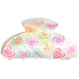 Conversation Hearts Claw Clip - Denny's