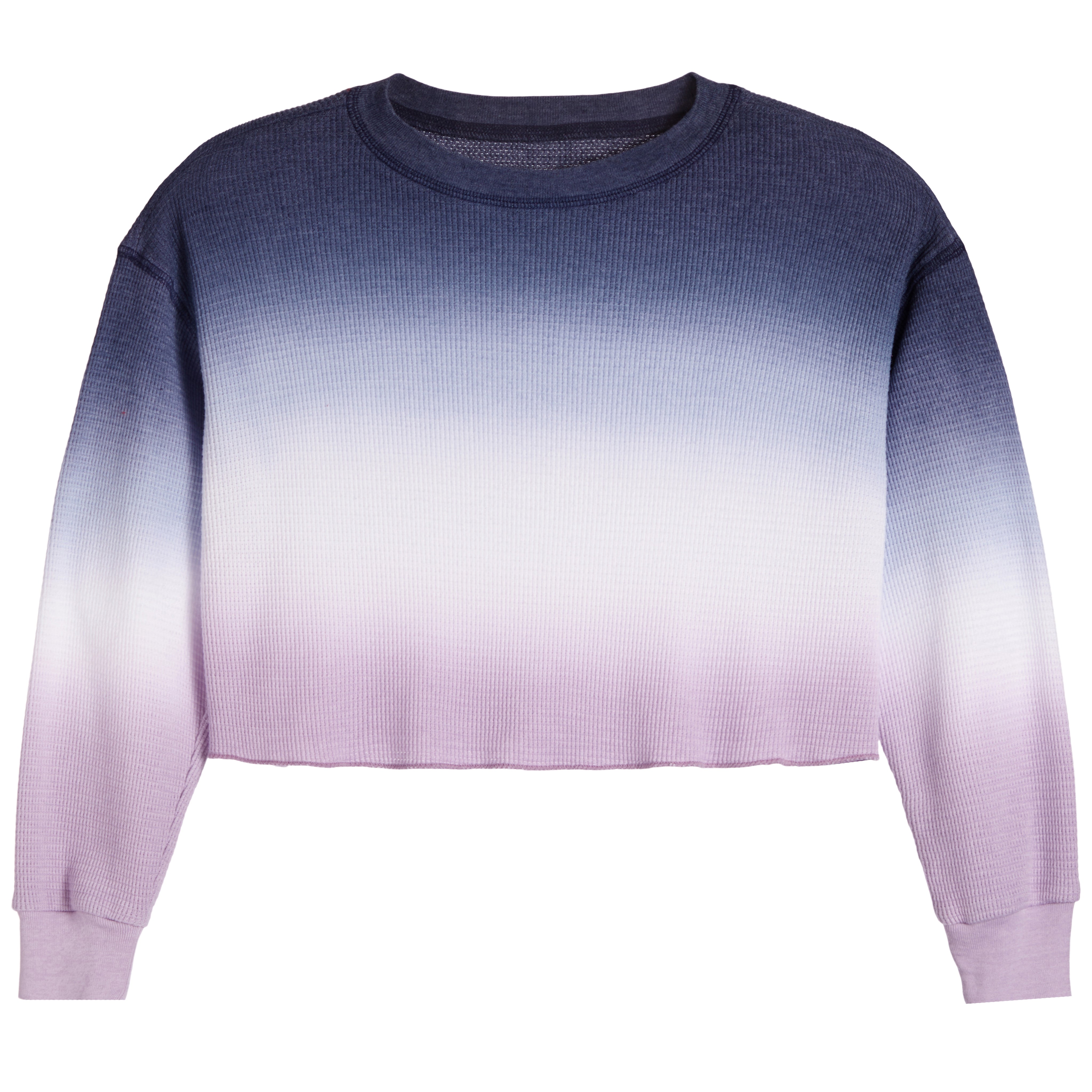 Cooper Blue & Lilac Dip Dye Crop Thermal - Denny's