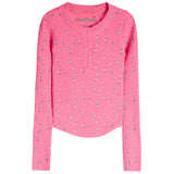 Cooper Distsy Floral Thermal Henley - Denny's