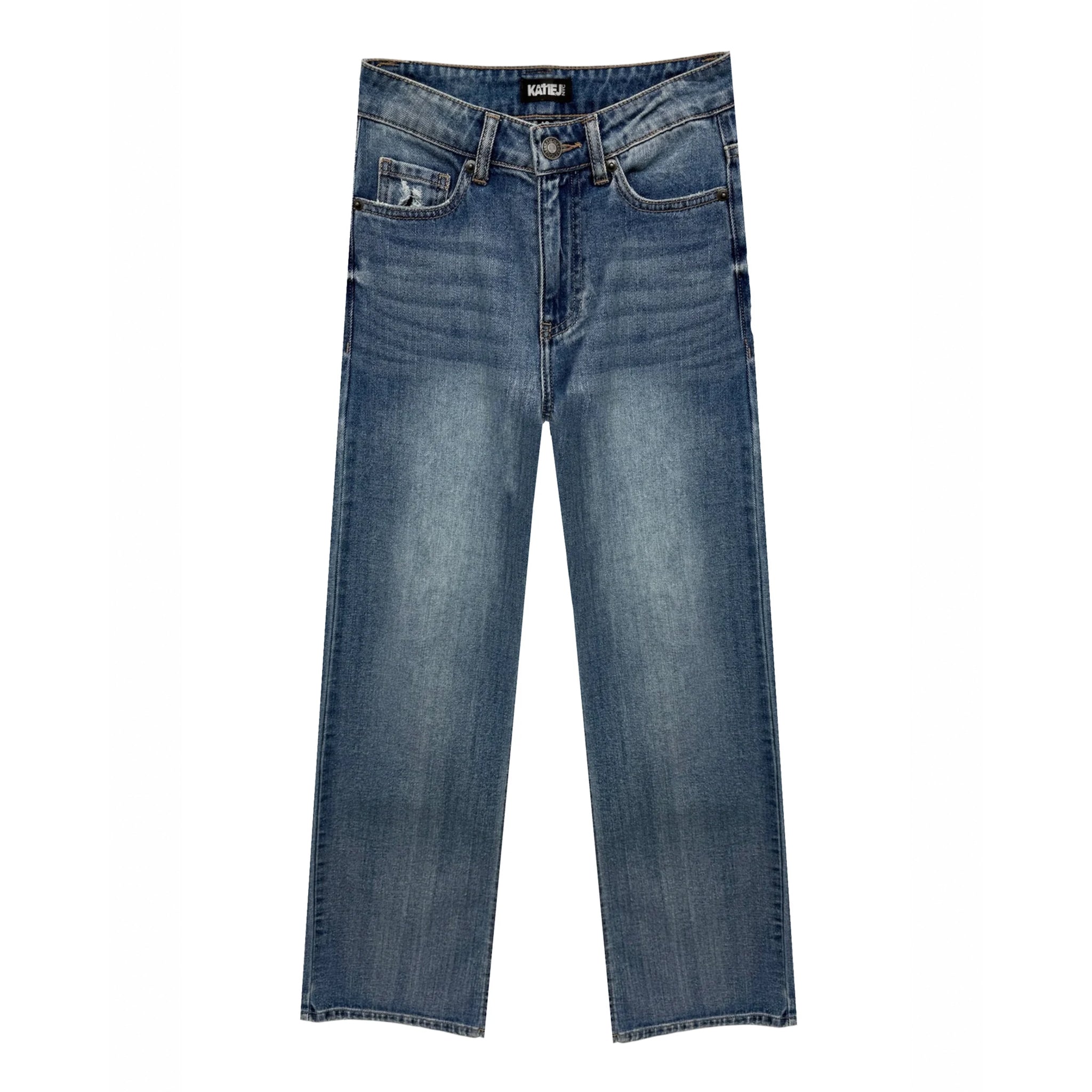 Mid Rise Wide Leg Jean - Denny's