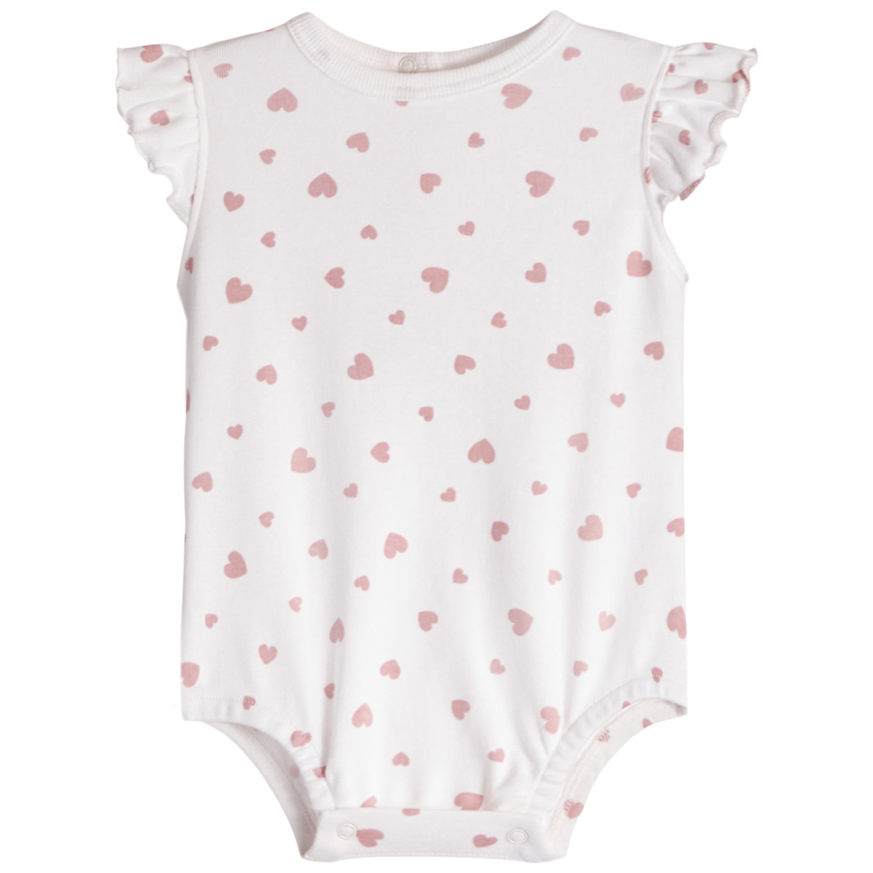 Little Heart Flutter Sleeve Onesie - Denny's