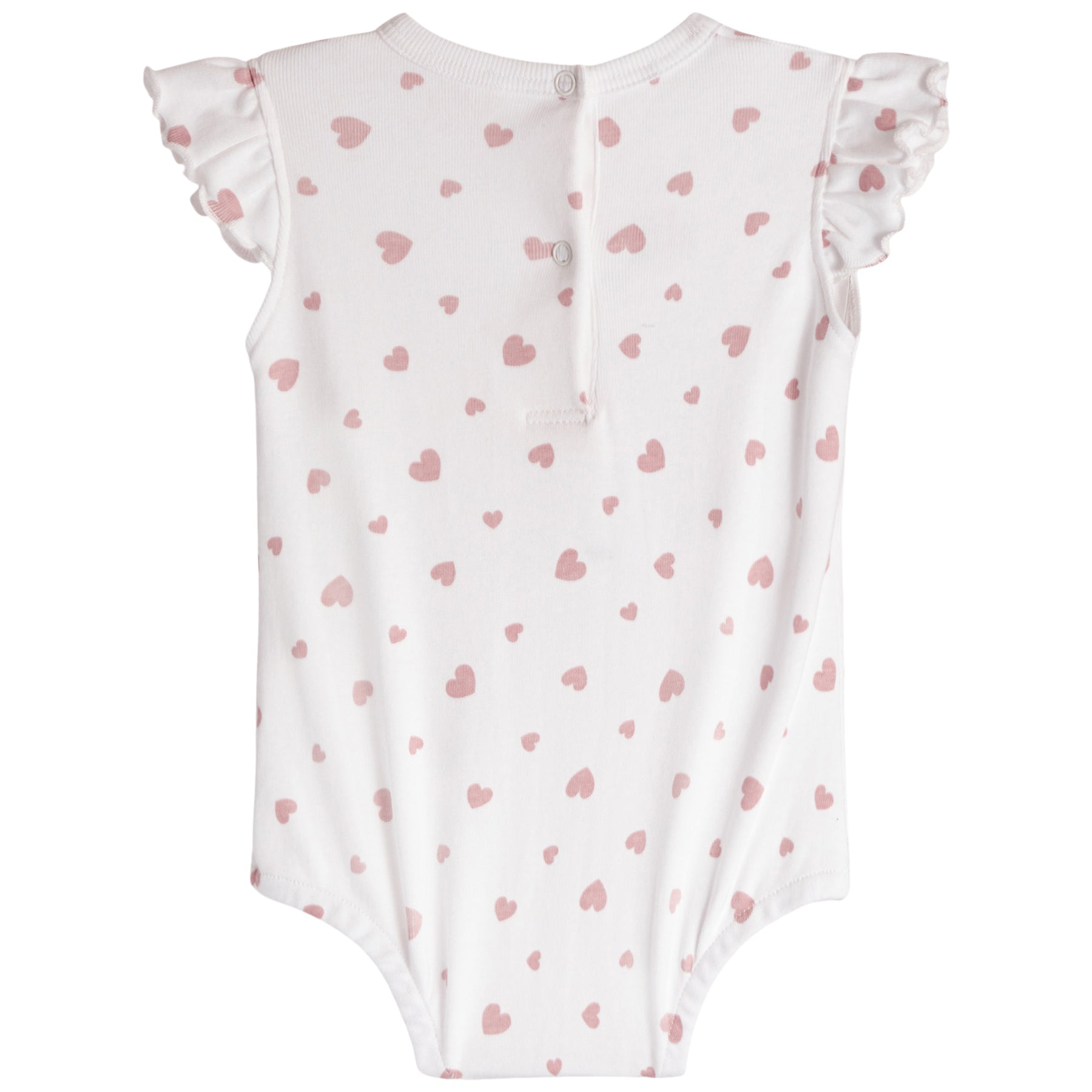Little Heart Flutter Sleeve Onesie - Denny's