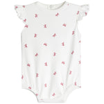 Flutter Sleeve Chic Bows Onesie - Denny's