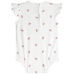 Flutter Sleeve Chic Bows Onesie - Denny's