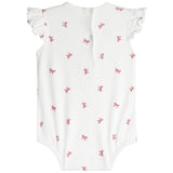 Flutter Sleeve Chic Bows Onesie - Denny's