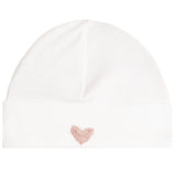 3pc Scattered 3 Chenille Heart Take Home Set/Hat