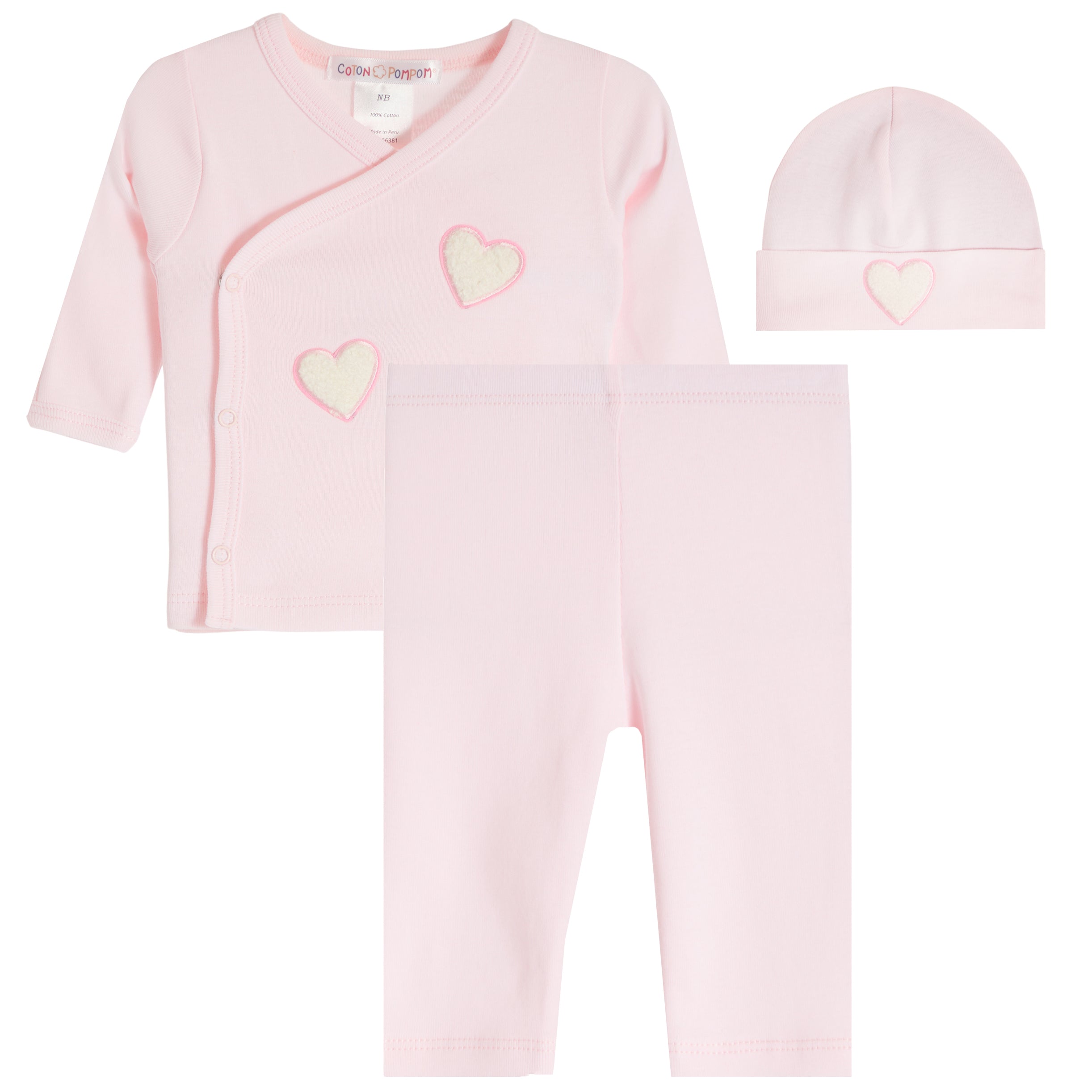 3pc Chenille Hearts Take Home - Denny's