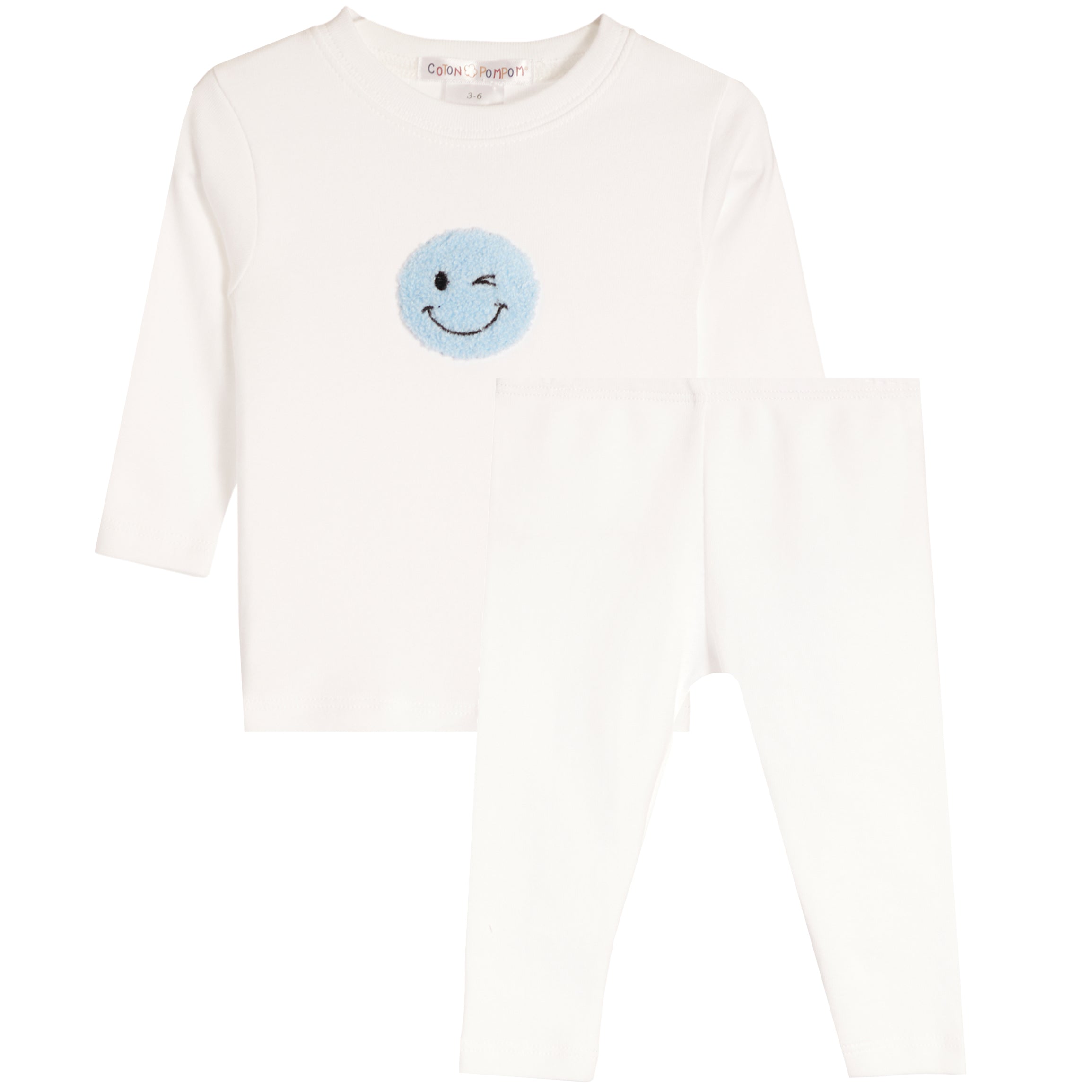 2pc Blue Smiley Set - Denny's