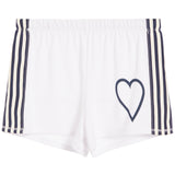 Retro Stripe Short With Black Heart