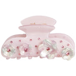 Crystal and Swirl Flower Claw Clip - Denny's