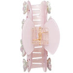 Crystal and Swirl Flower Claw Clip - Denny's