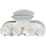 Crystal and Swirl Flower Claw Clip - Denny's