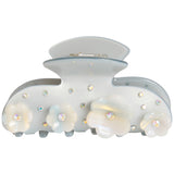 Crystal and Swirl Flower Claw Clip - Denny's