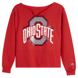 Ohio State Cut Sweatshirt w/ Stones