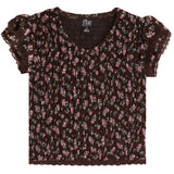 Short Sleeve Floral Smock Top - Denny's