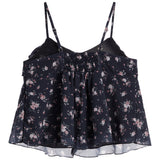 Ruffle Front Floral Tank
